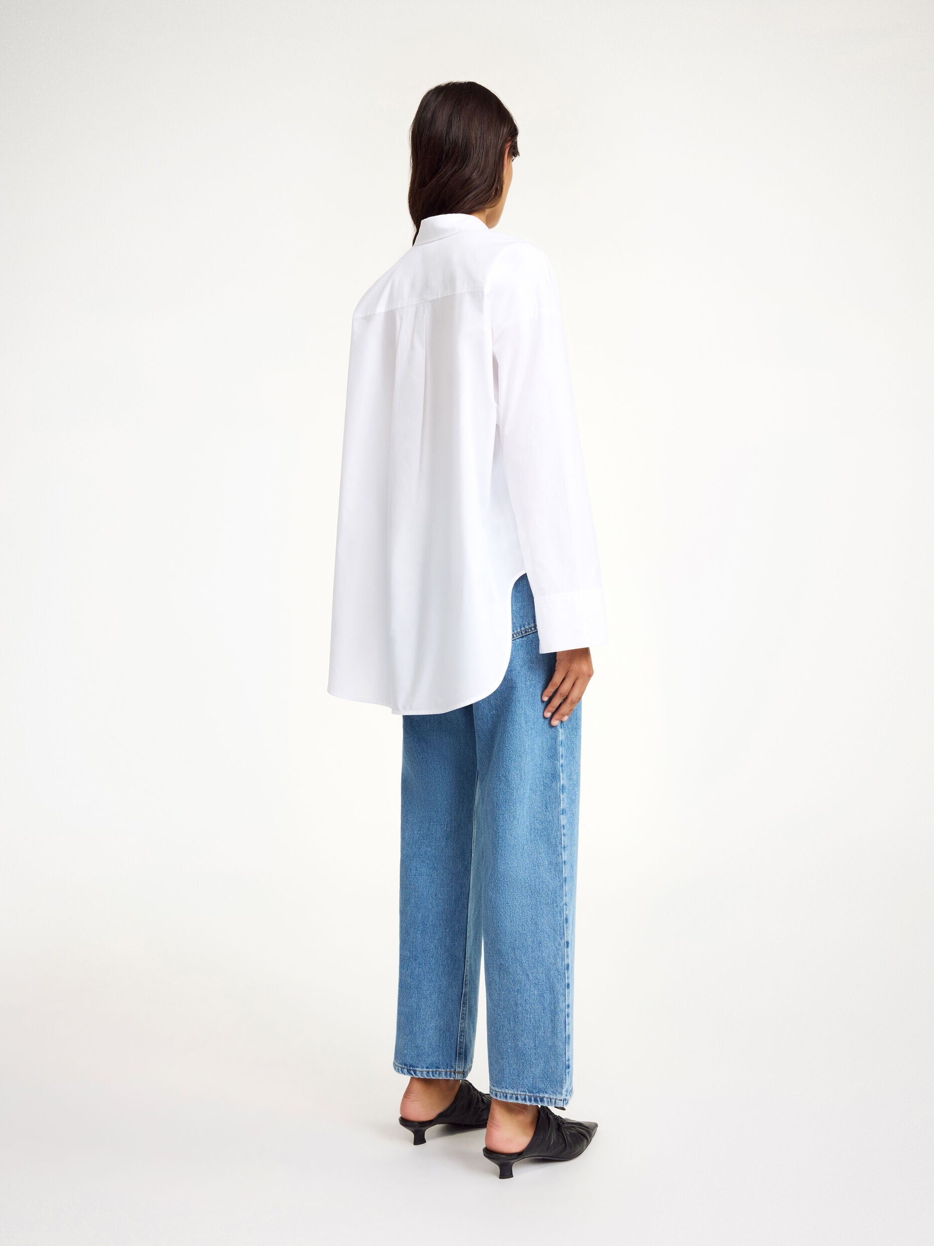 By Malene Birger Derris organic cotton shirt Pure White
