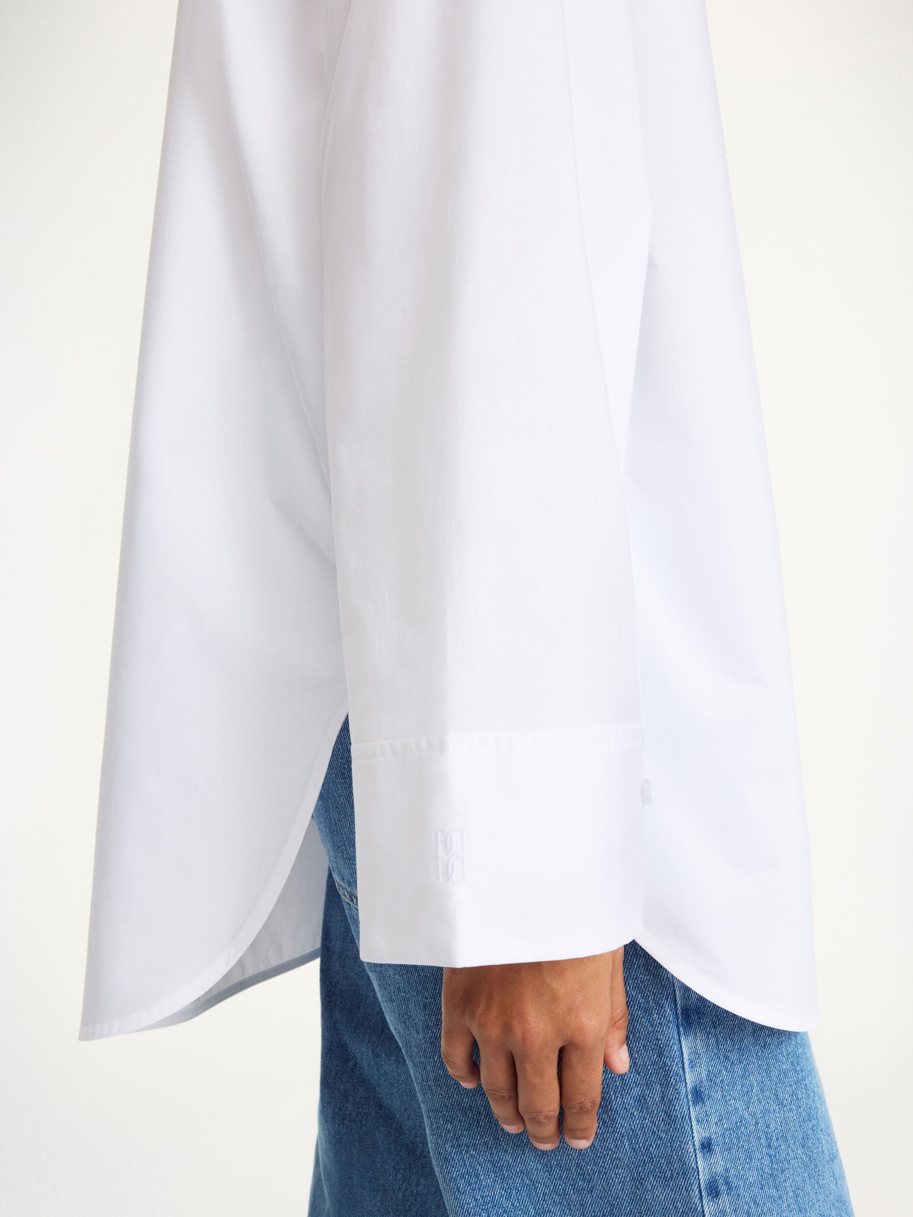 By Malene Birger Derris organic cotton shirt Pure White