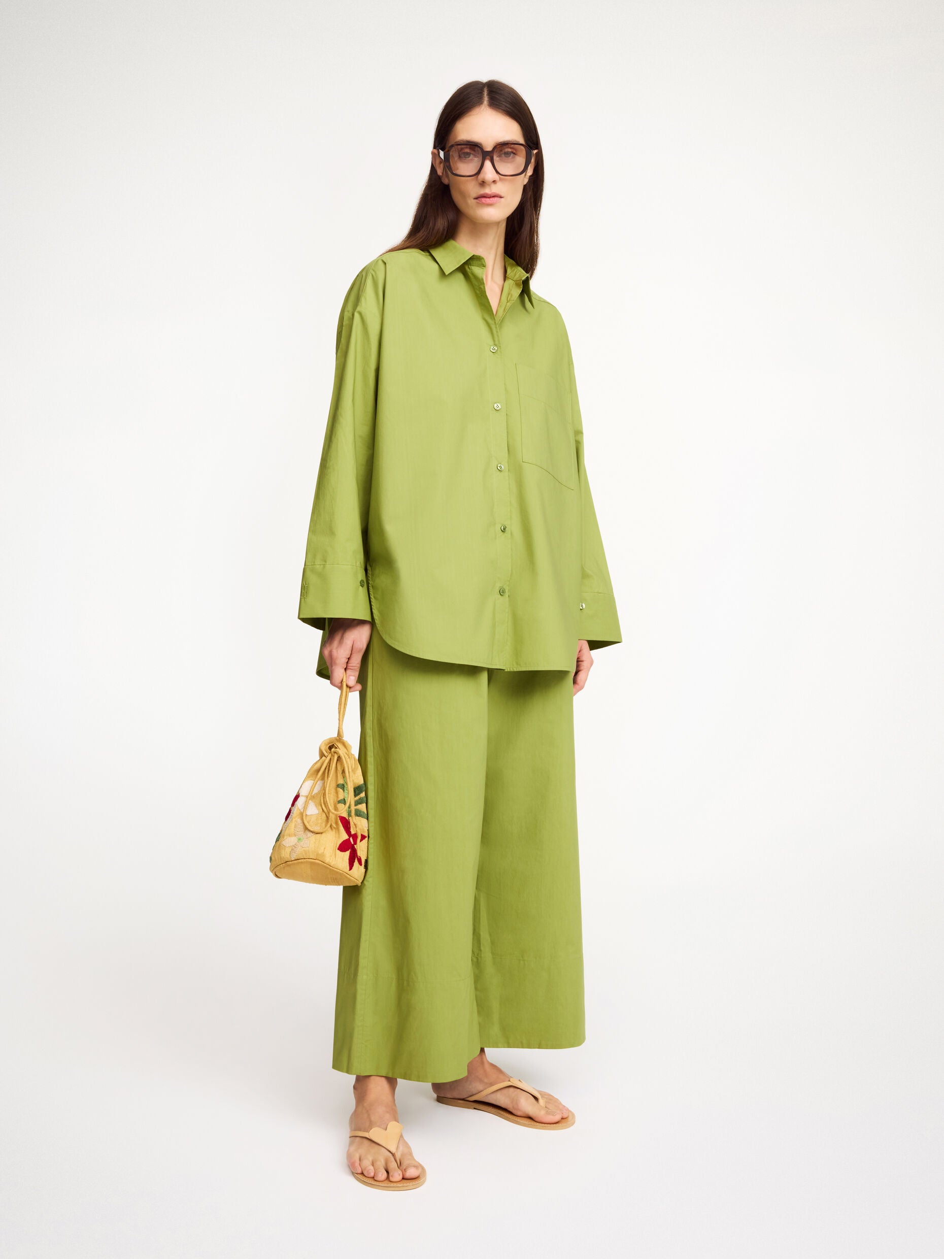 By Malene Birger Derris organic cotton shirt Grasshopper