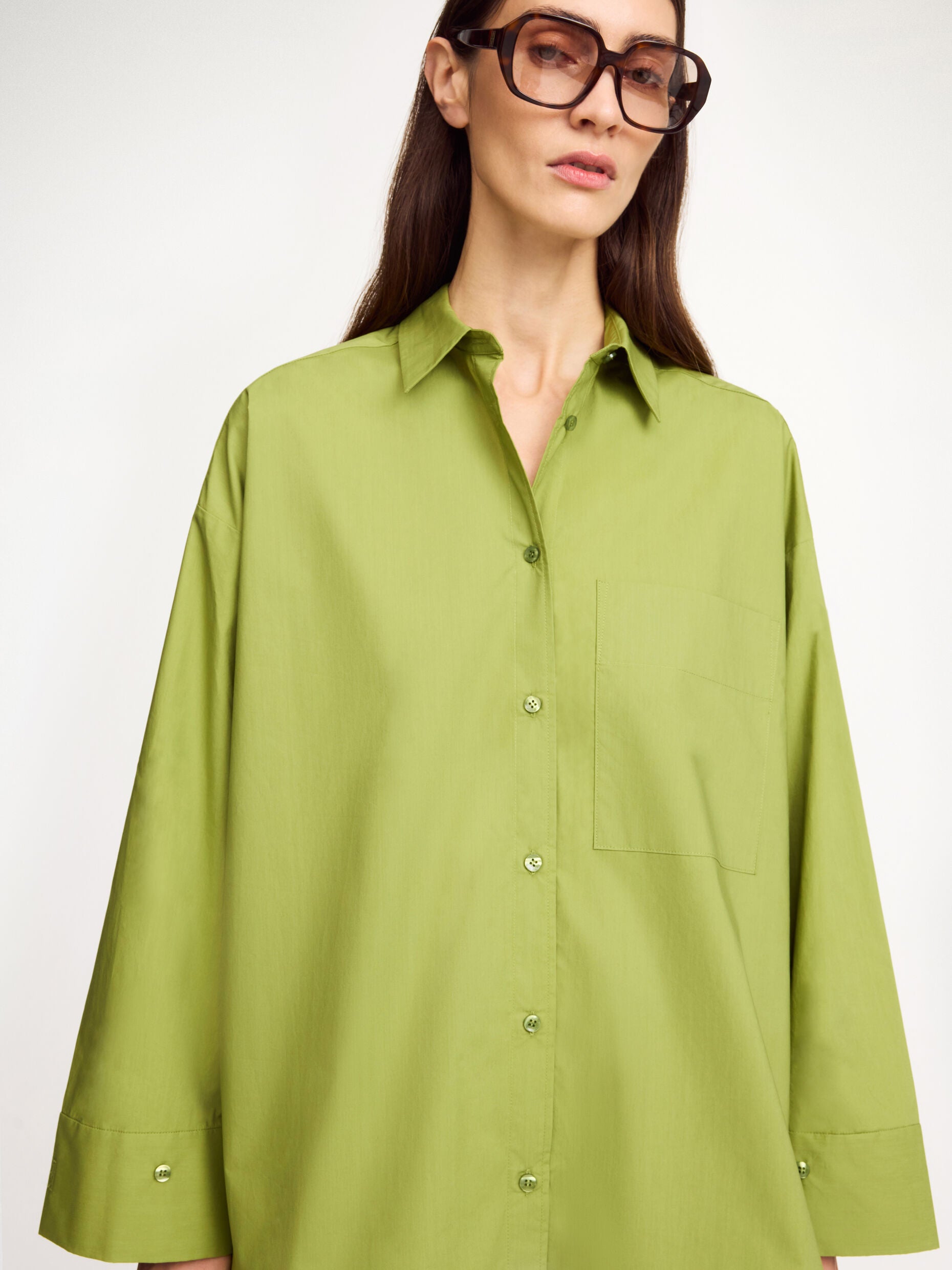 By Malene Birger Derris organic cotton shirt Grasshopper