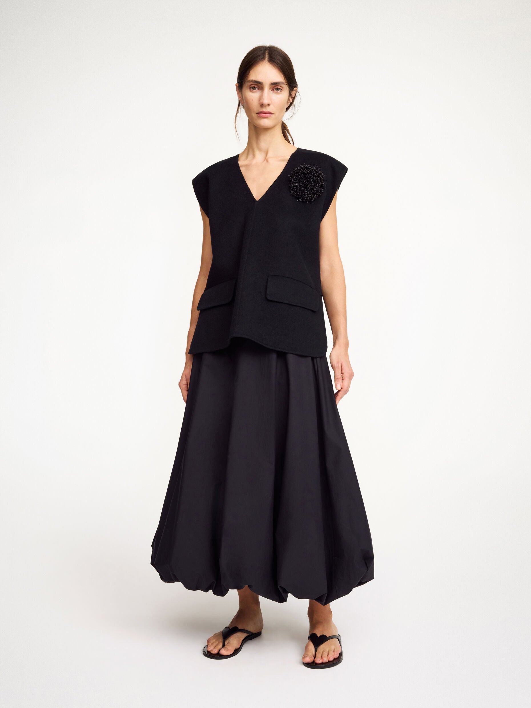 By Malene Birger Aubrey organic cotton skirt black