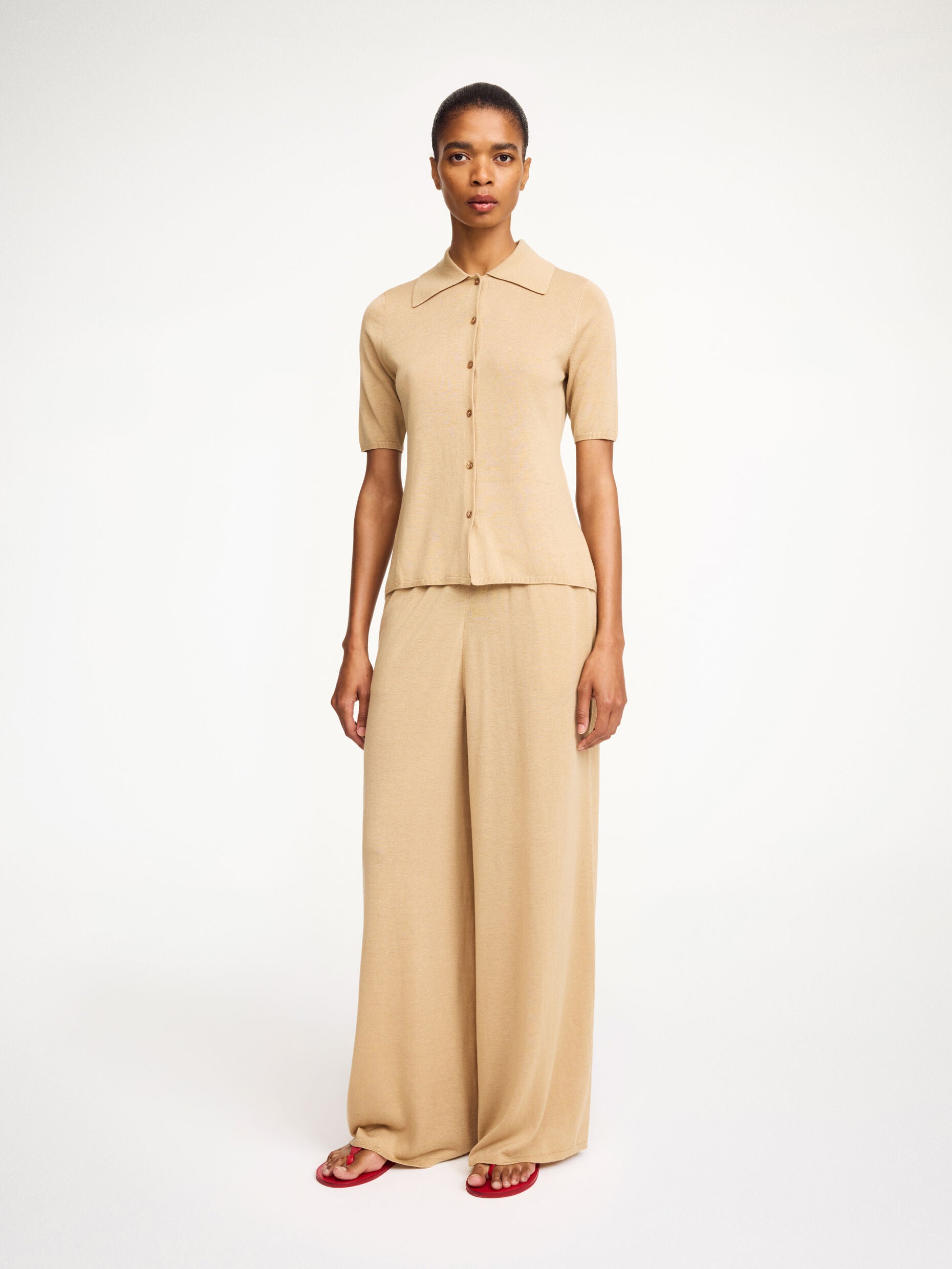 By Malene Birger Dotta blouse Dark Sand