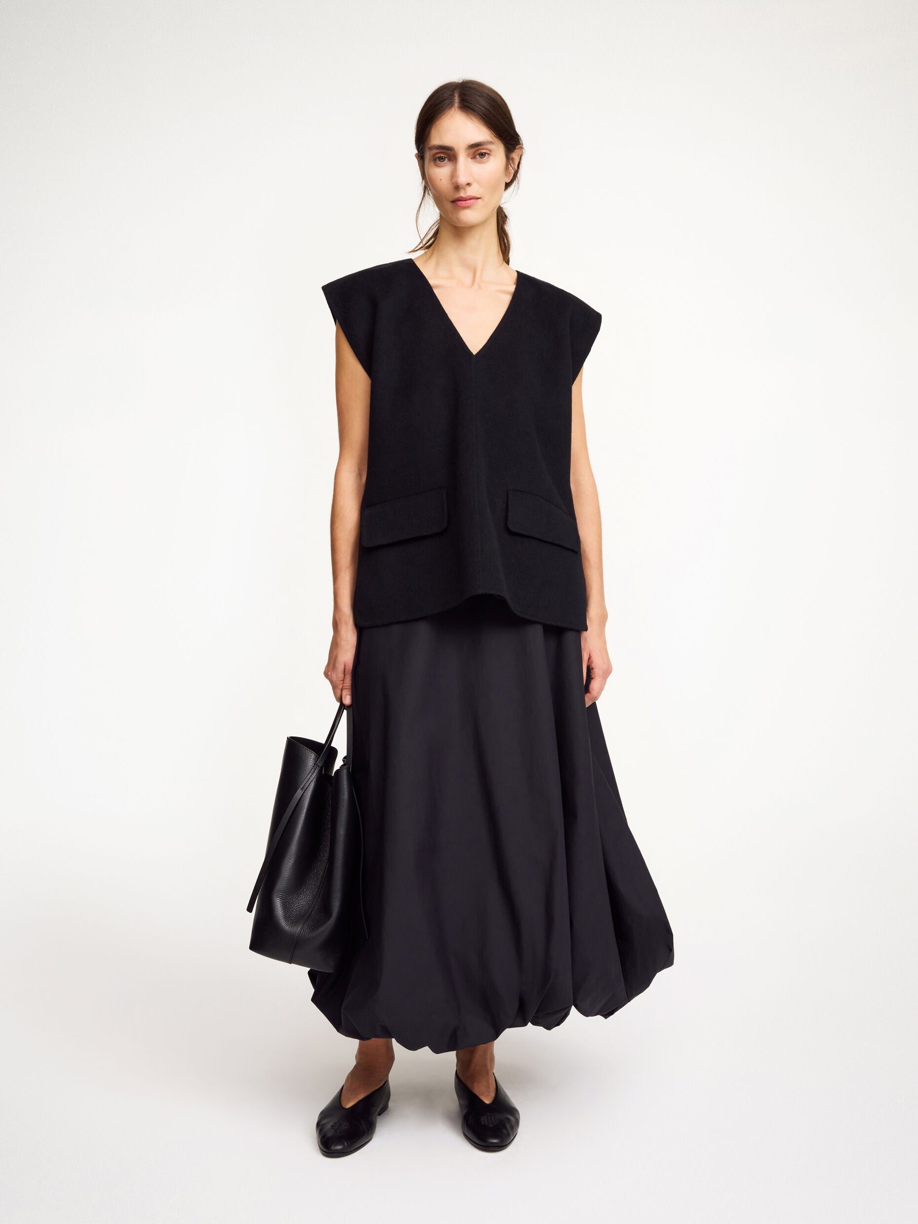 By Malene Birger Cilia wool vest black
