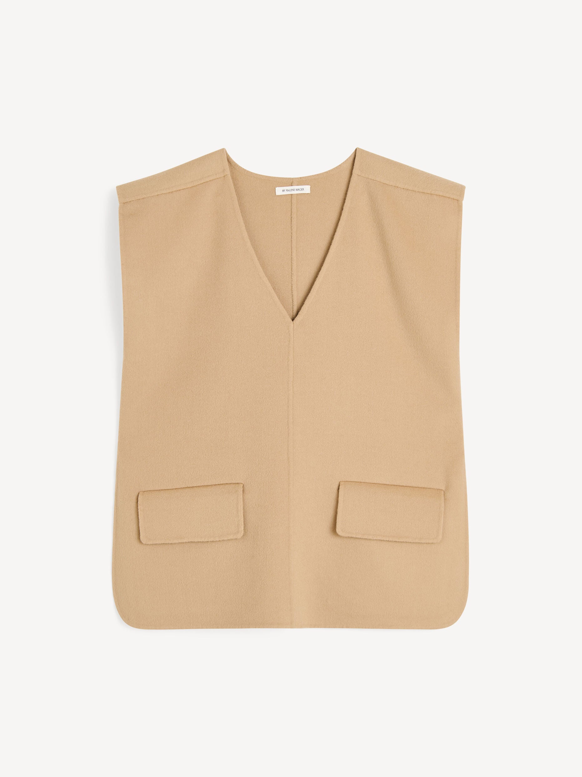 By Malene Birger Cilia wool vest Dark Sand
