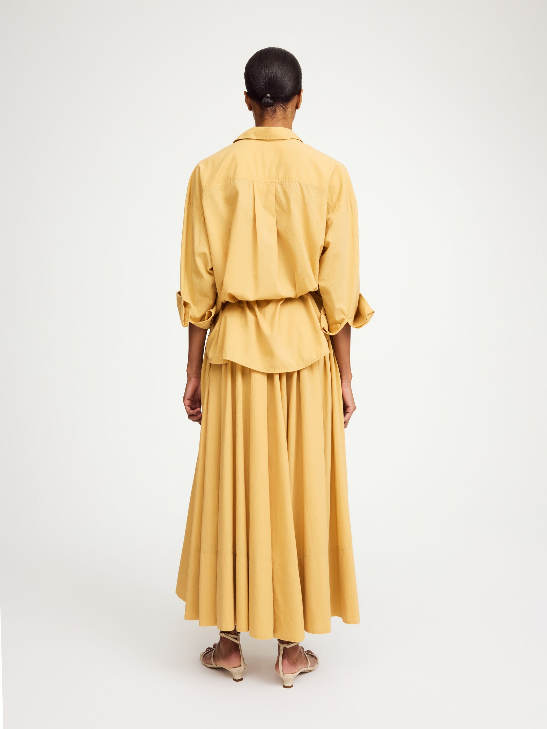 By Malene Birger Derris organic cotton shirt Light camel