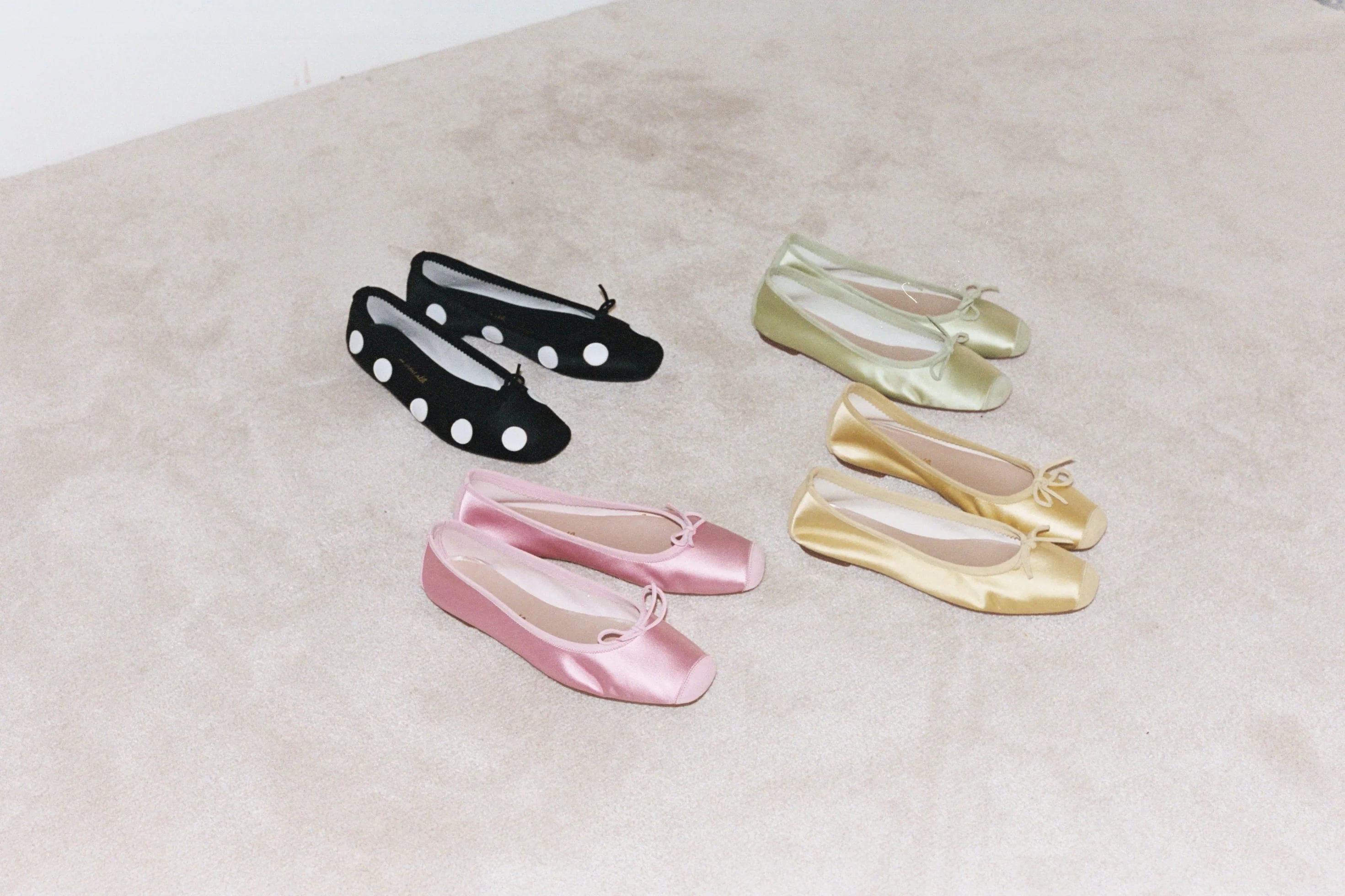 Home of Hai Harmony Ballerinas Black / White Polkadots