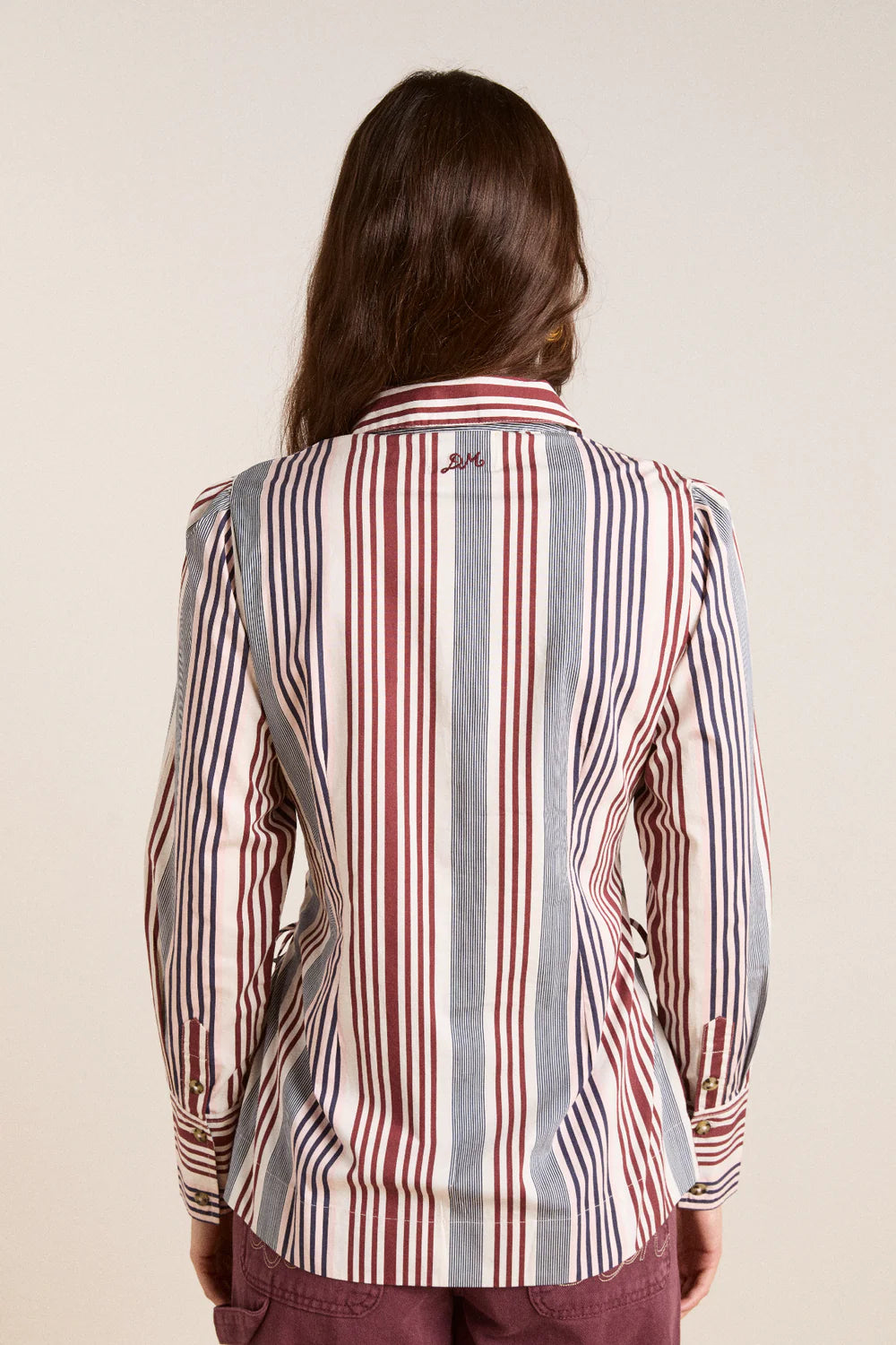 Damson Madder Jilla Shirt - Multi Business Stripe