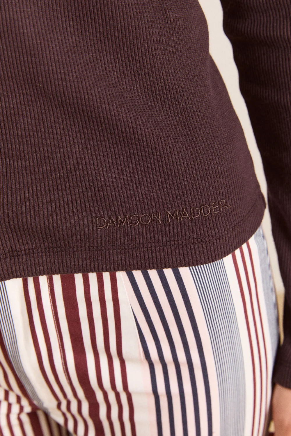 Damson Madder Varsha Frilly Cardi - Brown