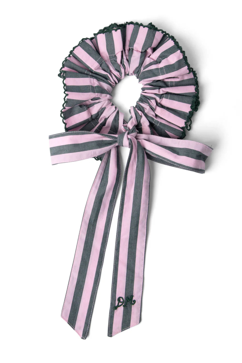Damson Madder Garter Bun Wrap - Garden Tulle Stripe