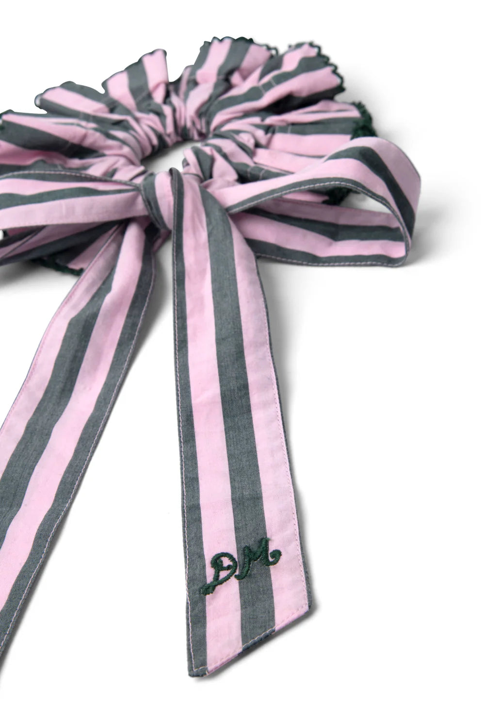 Damson Madder Garter Bun Wrap - Garden Tulle Stripe