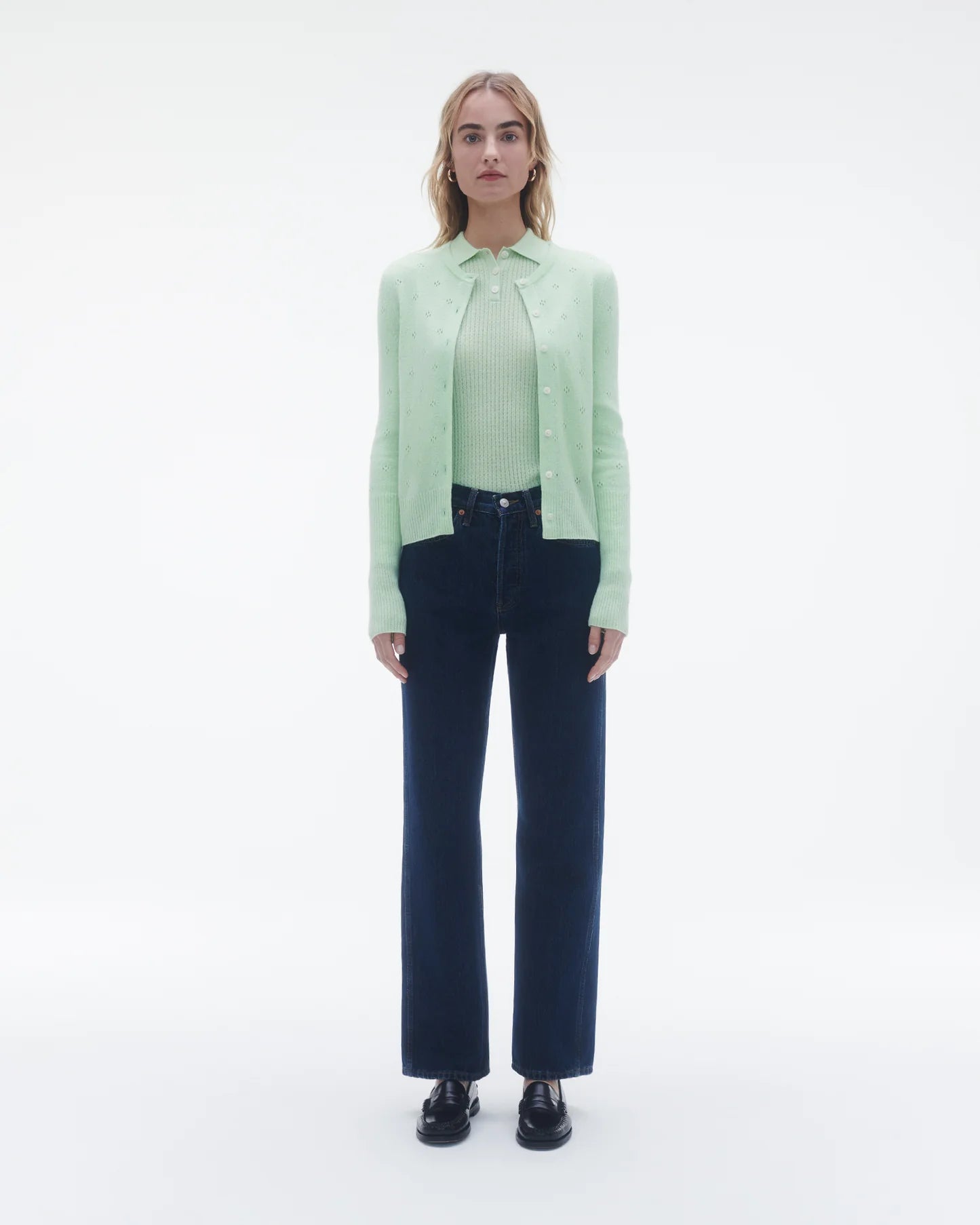 Guest In Residence Jane Cardigan - Mint