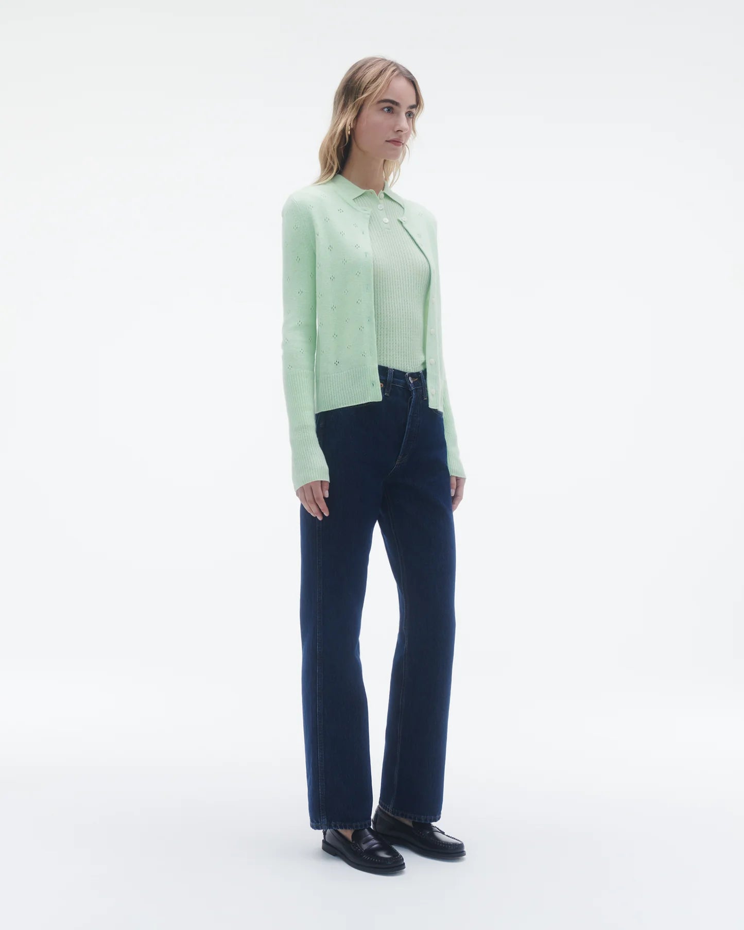 Guest In Residence Jane Cardigan - Mint