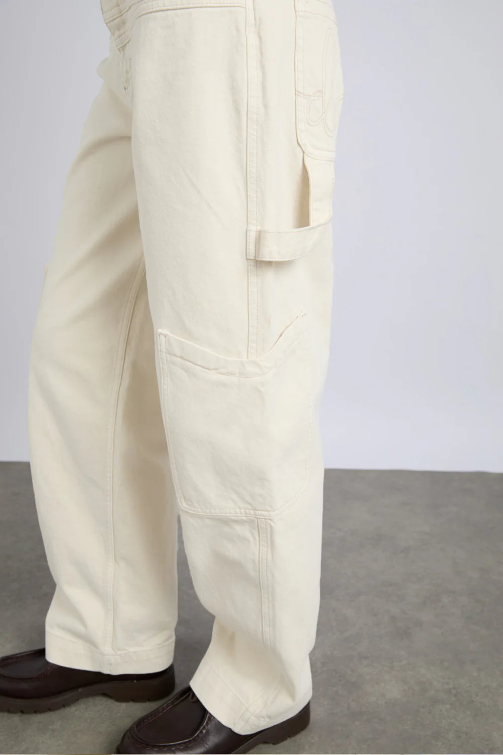 Damson Madder Drew Jeans - Ecru