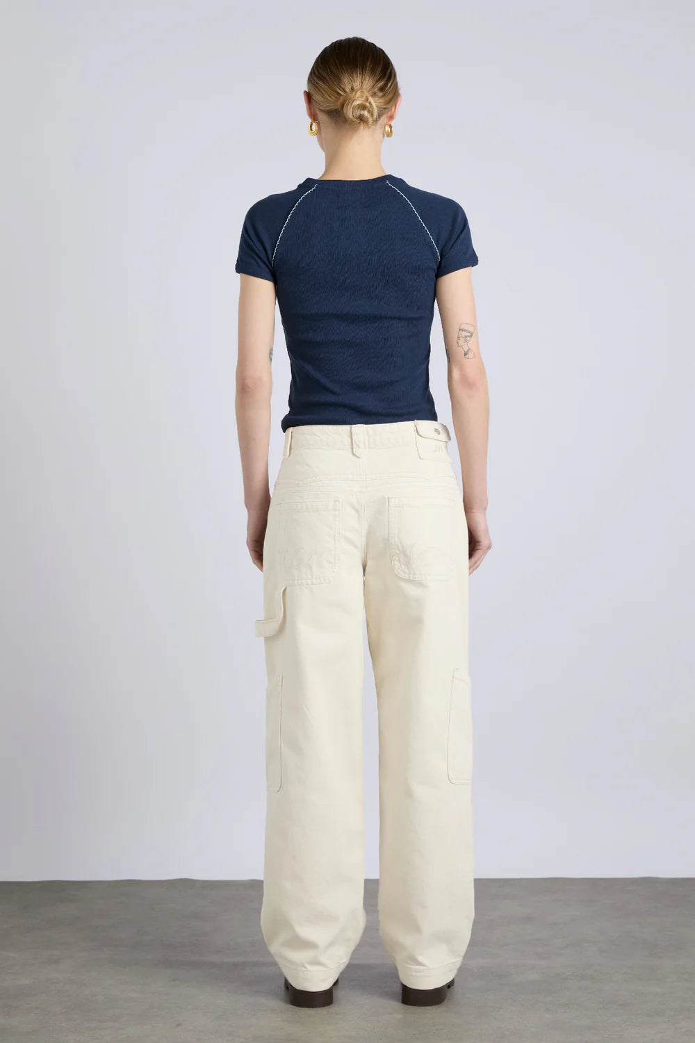 Damson Madder Drew Jeans - Ecru