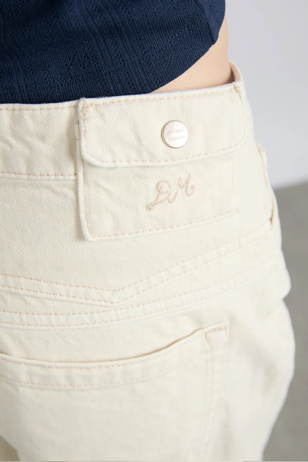 Damson Madder Drew Jeans - Ecru