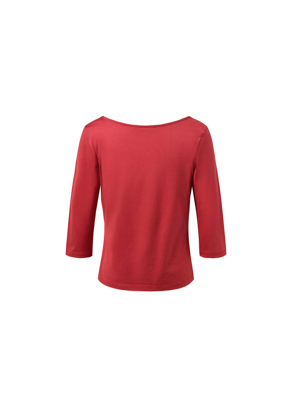 Amomento Scoop Neck Short Sleeve T-shirts - Red