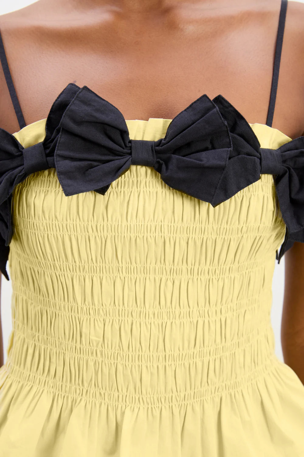 Damson Madder Bea Cami - Butter Yellow & Black
