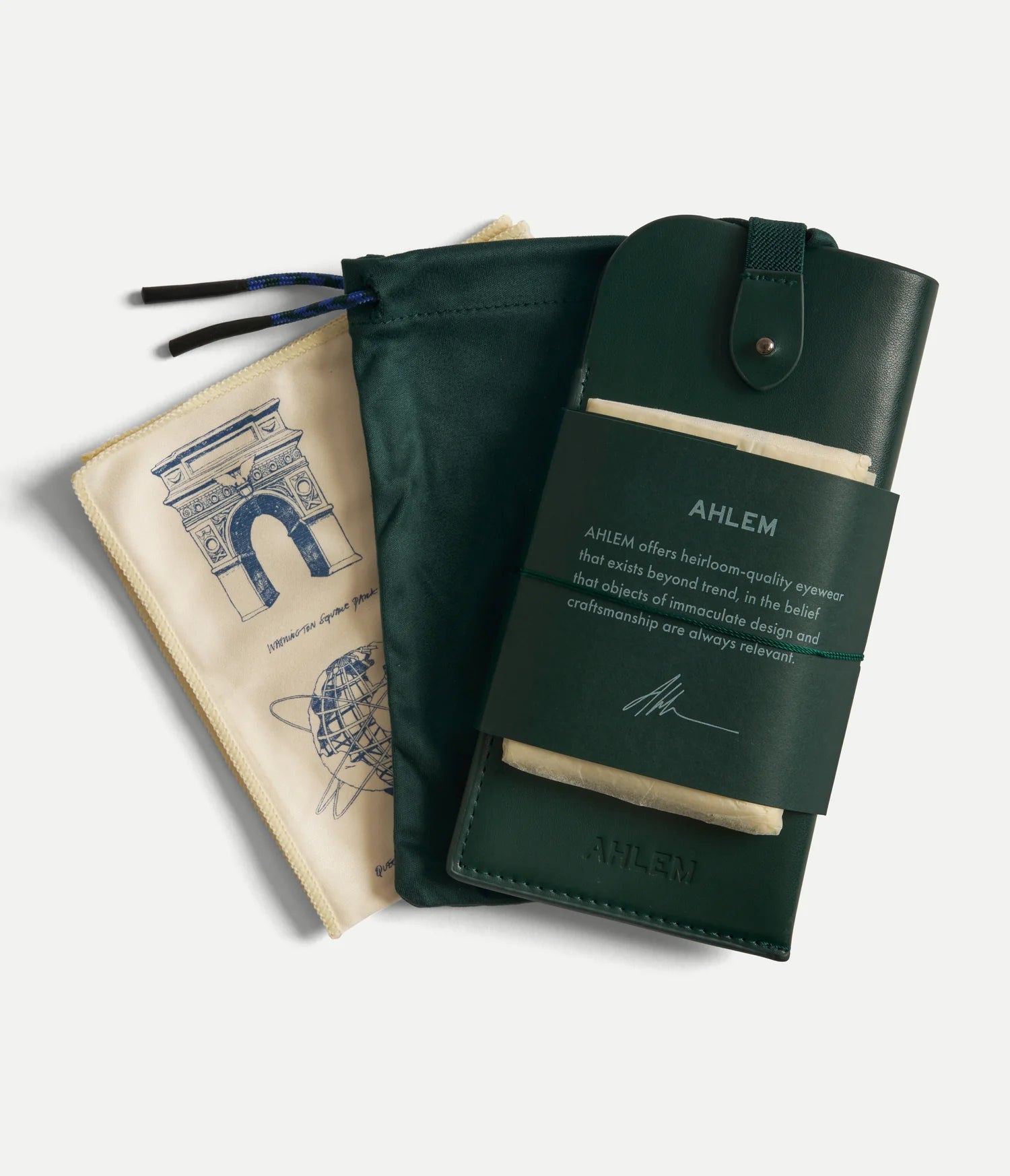 AHLEM Gaillon Champagne/Green Light - Bevelled