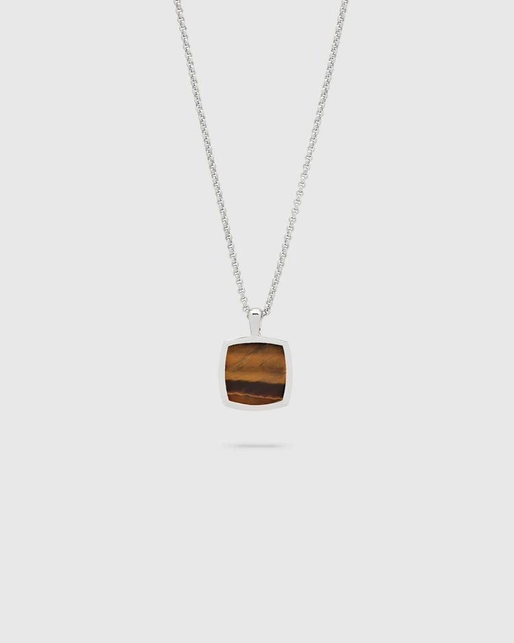 Tom Wood Cushion Pendant Tiger Eye