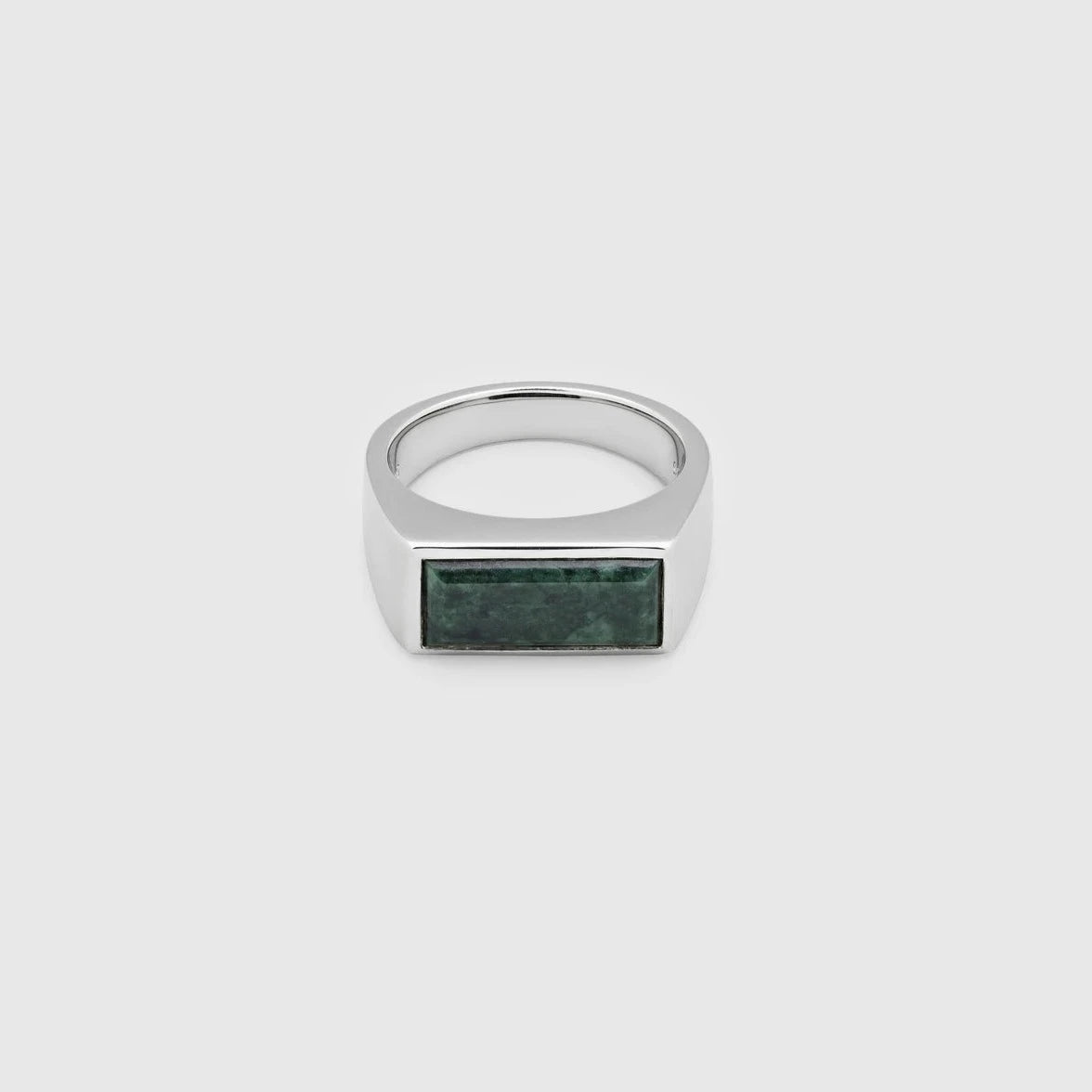 TOMWOOD Peaky Ring Green Marble