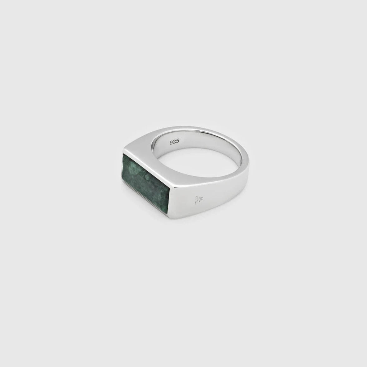 TOMWOOD Peaky Ring Green Marble