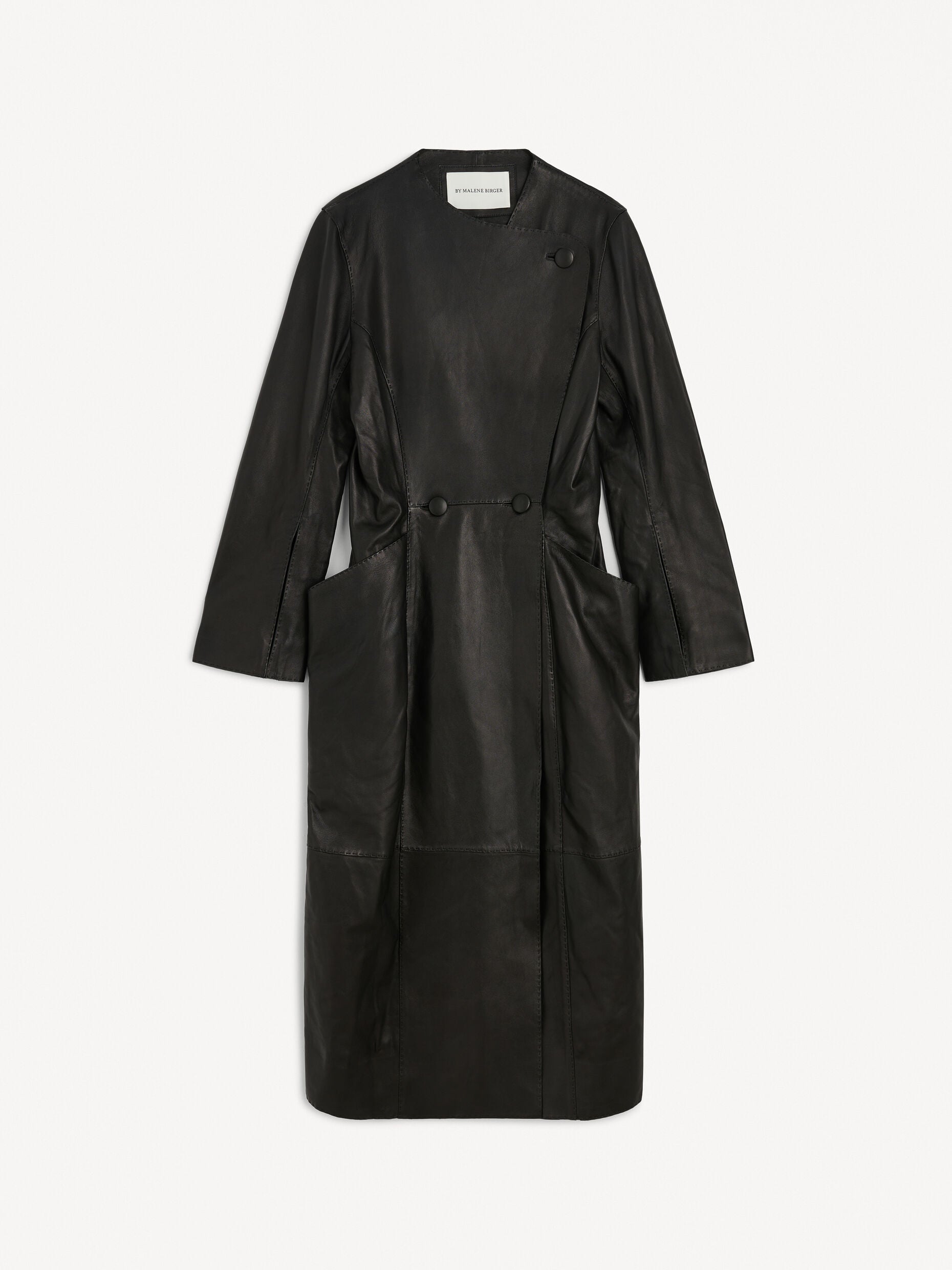 By Malene Birger Sirrena leather coat