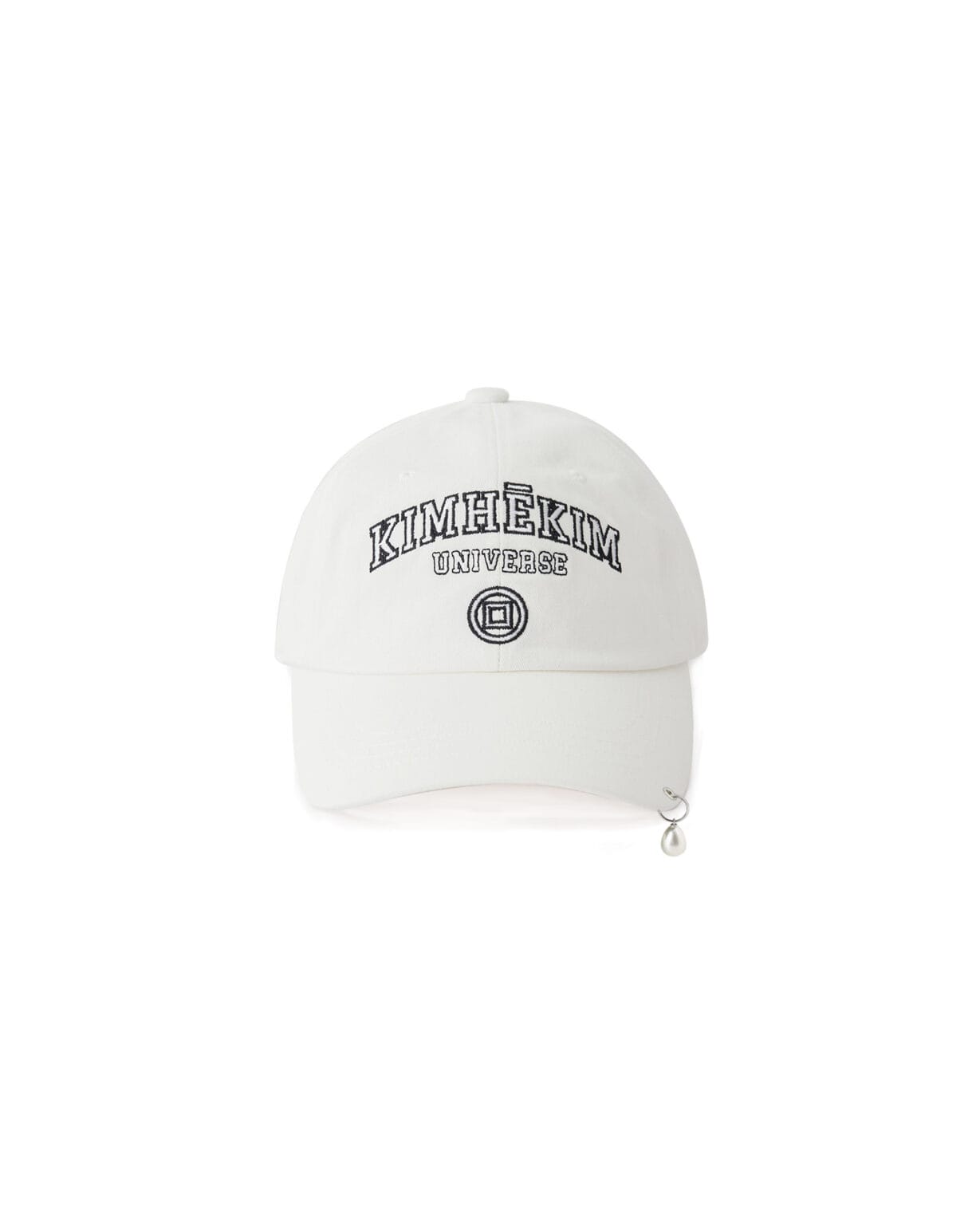 KIMHEKIM Pearl Pierced Baseball Cap