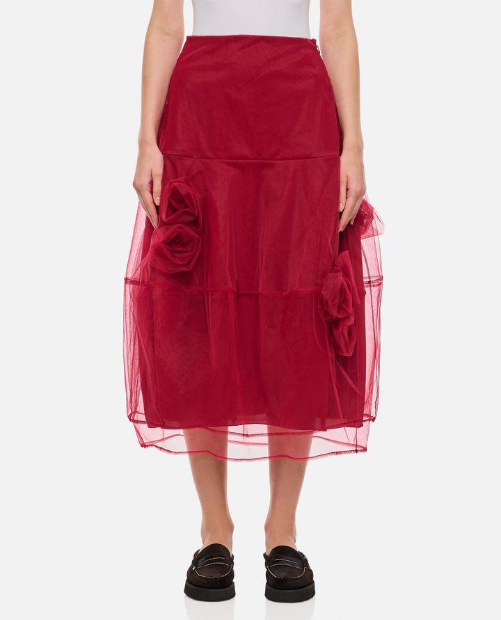 Molly Goddard Poppy Skirt - Maroon Burgundy