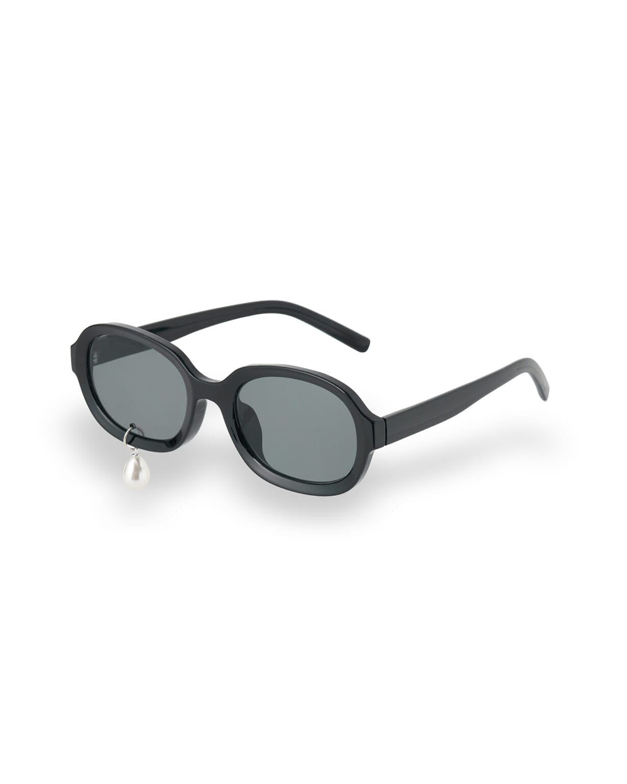 KIMHEKIM Pearl Tear Round Sunglasses