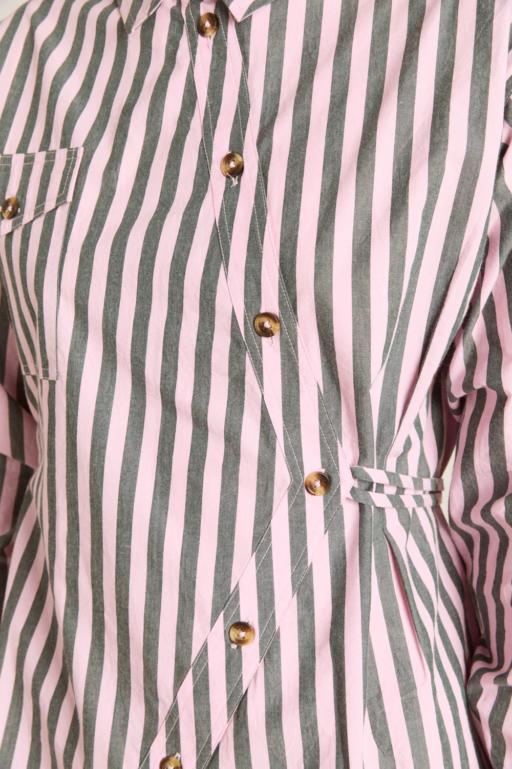 Damson Madder Lux Shirt - Garden Stripe