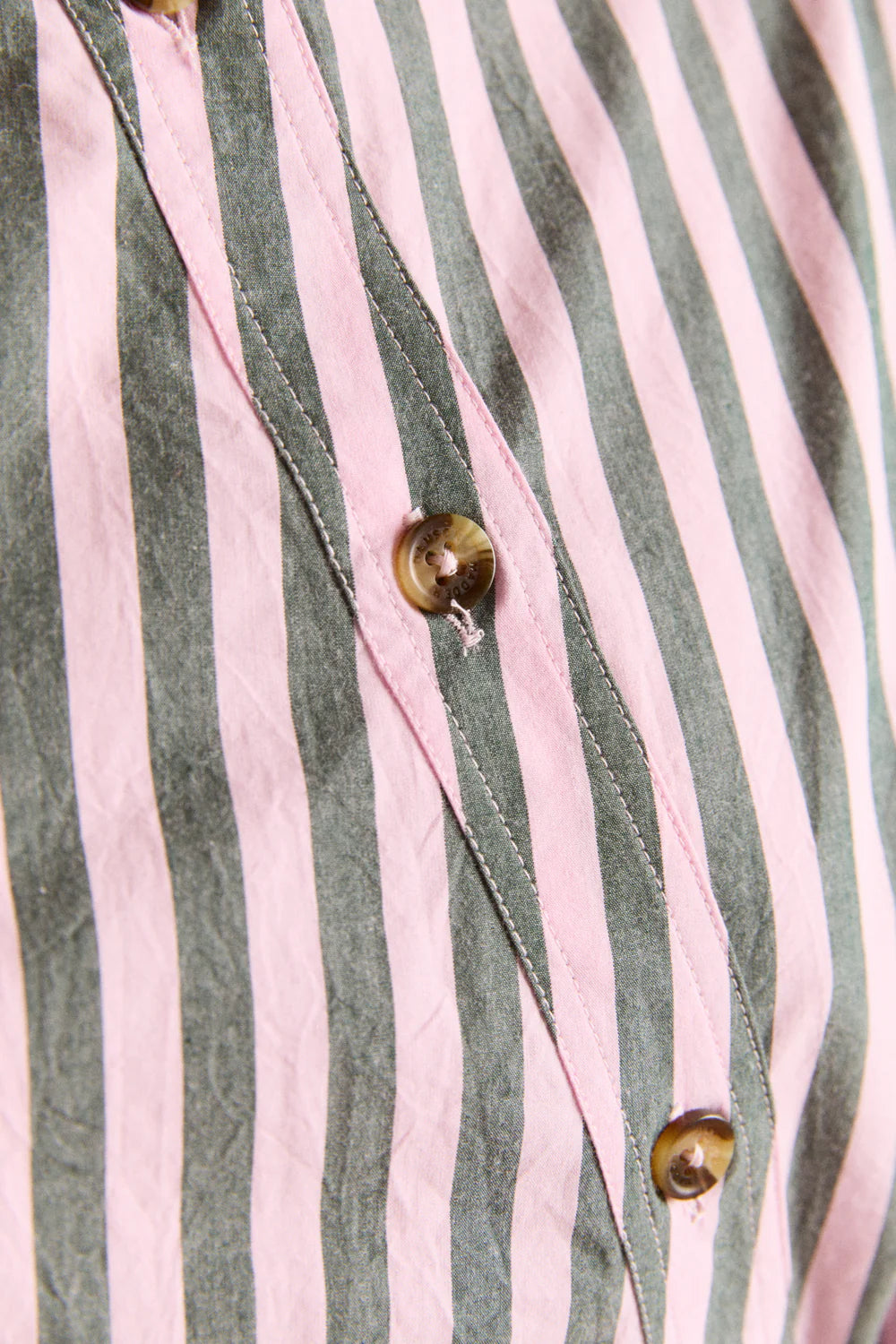 Damson Madder Lux Shirt - Garden Stripe