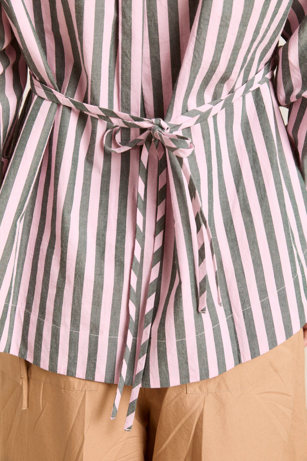 Damson Madder Lux Shirt - Garden Stripe