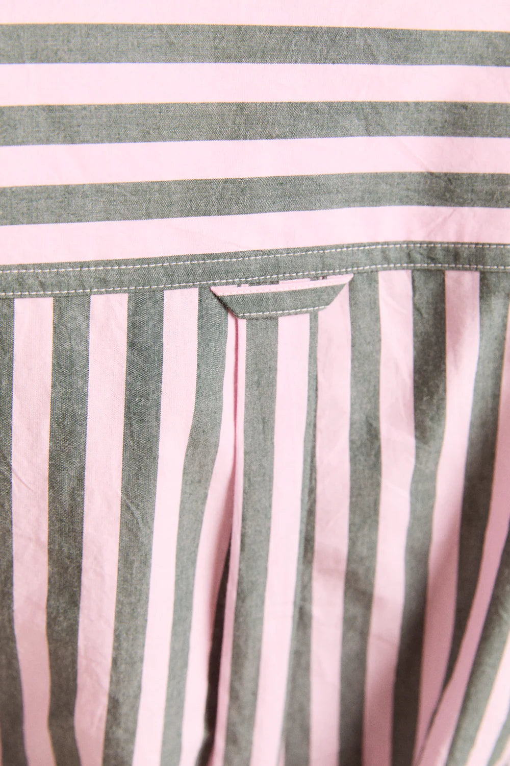Damson Madder Lux Shirt - Garden Stripe