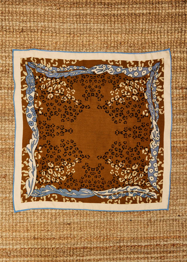 FRNCH FOULARD TANAISIE - LEO OCRE
