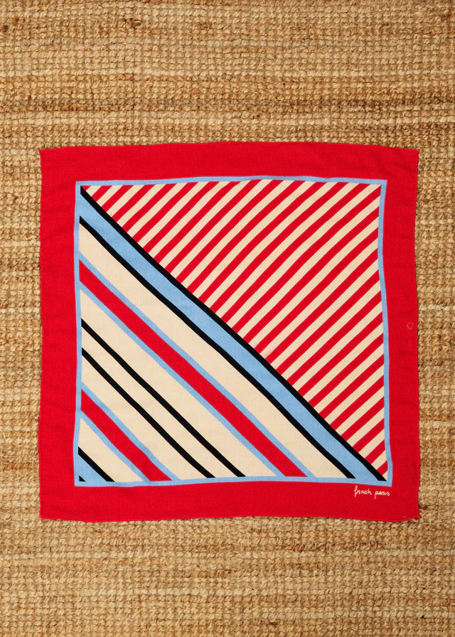 FRNCH FOULARD TANAISIE - ROUGE