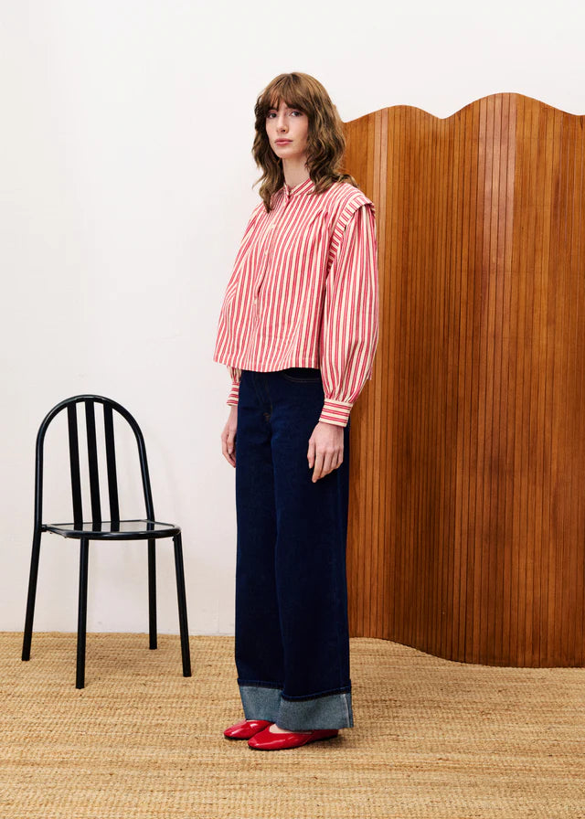 FRNCH BLOUSE CHOUPETTE - ROUGE