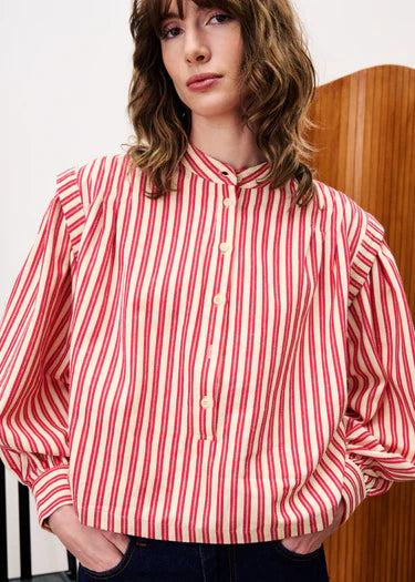 FRNCH BLOUSE CHOUPETTE - ROUGE