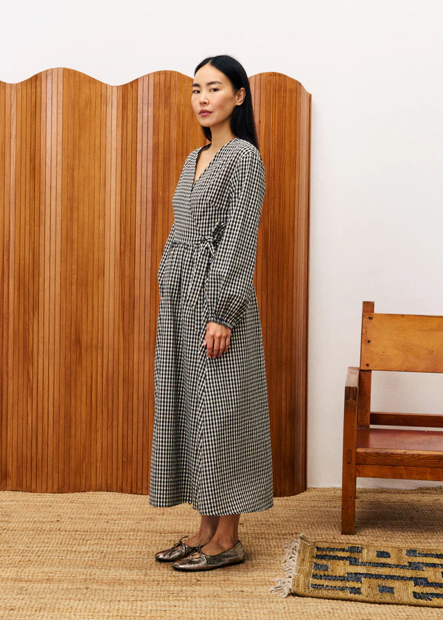 FRNCH ROBE ANEMONE - NOIR