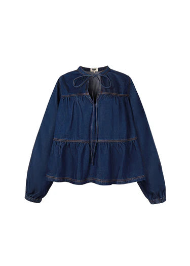 FRNCH BLOUSE CIXOUS - BLEU JEAN