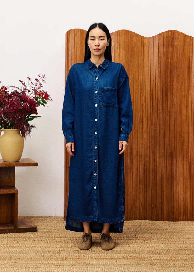 FRNCH ROBE RAGAMUFFIN - BLEU JEAN