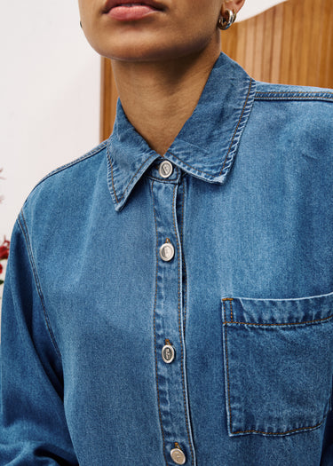 FRNCH CHEMISE MELISSE - BLEU JEAN