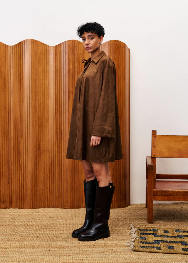 FRNCH ROBE AMSONIA - MARRON GLACE