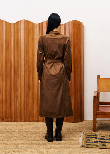 FRNCH ROBE BARBET - MARRON GLACE