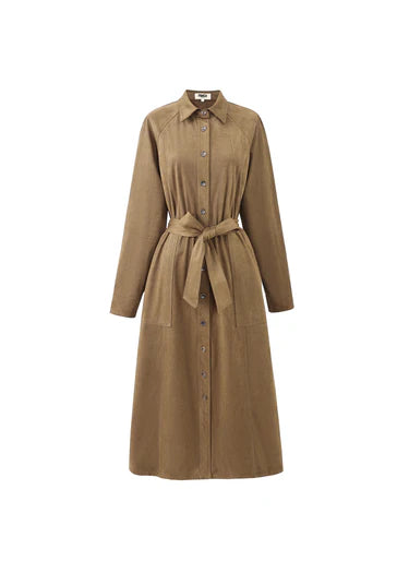 FRNCH ROBE BARBET - MARRON GLACE