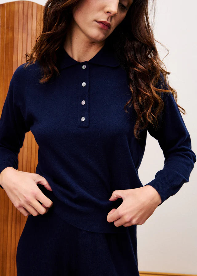 FRNCH PULL CHEDID - BLEU MARINE