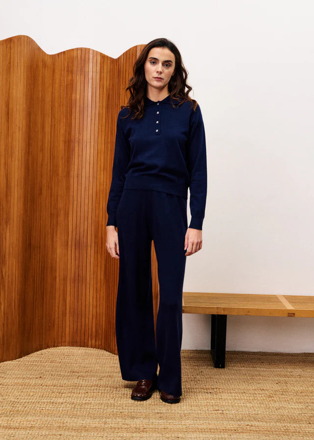 FRNCH PANTALON COSSE - BLEU MARINE