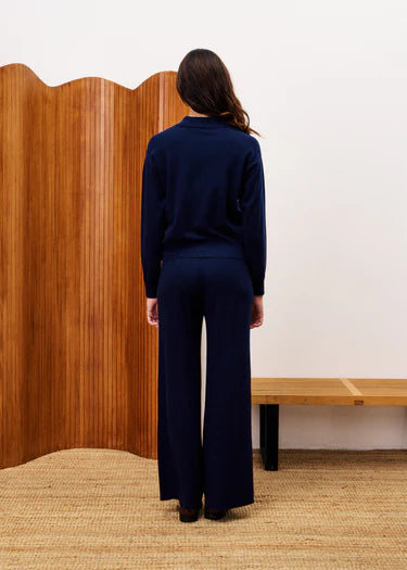 FRNCH PANTALON COSSE - BLEU MARINE