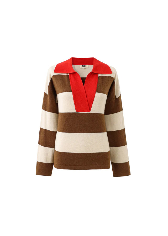 FRNCH PULL COLCHIQUE - MARRON GLACE