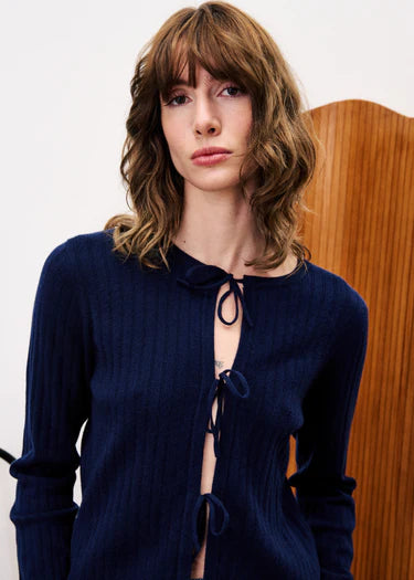 FRNCH CARDIGAN VERONIQUE - BLEU MARINE