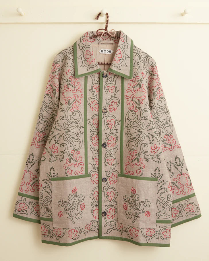 BODE Embroidered Trumpetflower Coat